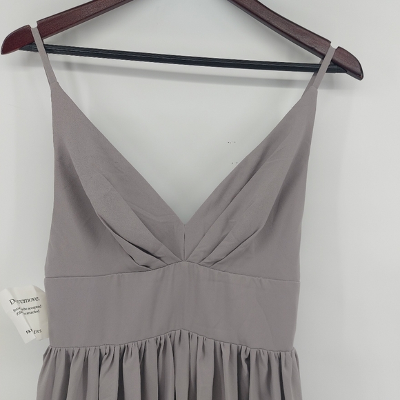 Fame and Partners Formal Maxi Dress In Gray/Mauve Size 4 - Picture 7 of 15